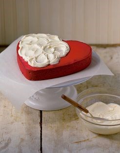 Rose red velvet cake