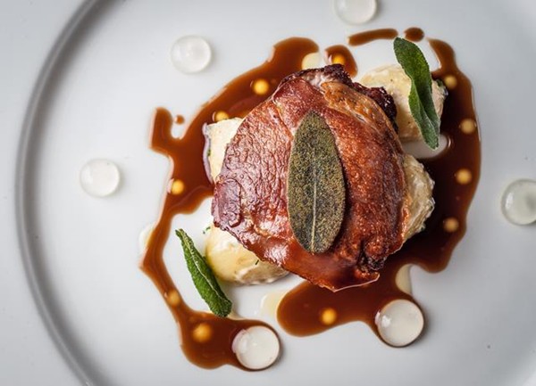 Rose veal saltimbocca