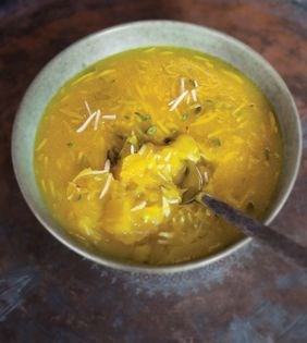 Rose water custard (Masqati-ye kasehi)