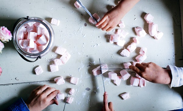 Rose water marshmallows