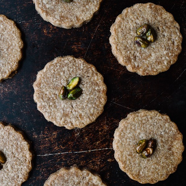 Rose water shortbread