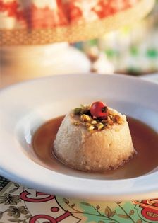 Rosehip semolina puddings