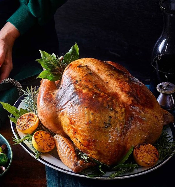 Rosemary & lemon butter-roasted turkey