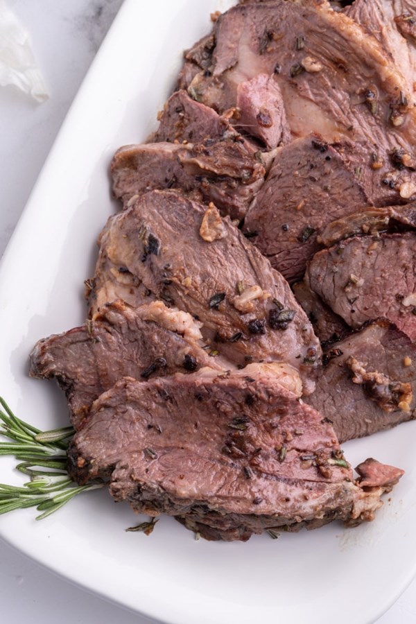 Rosemary and garlic leg of lamb roast