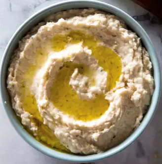 Rosemary and garlic white bean dip
