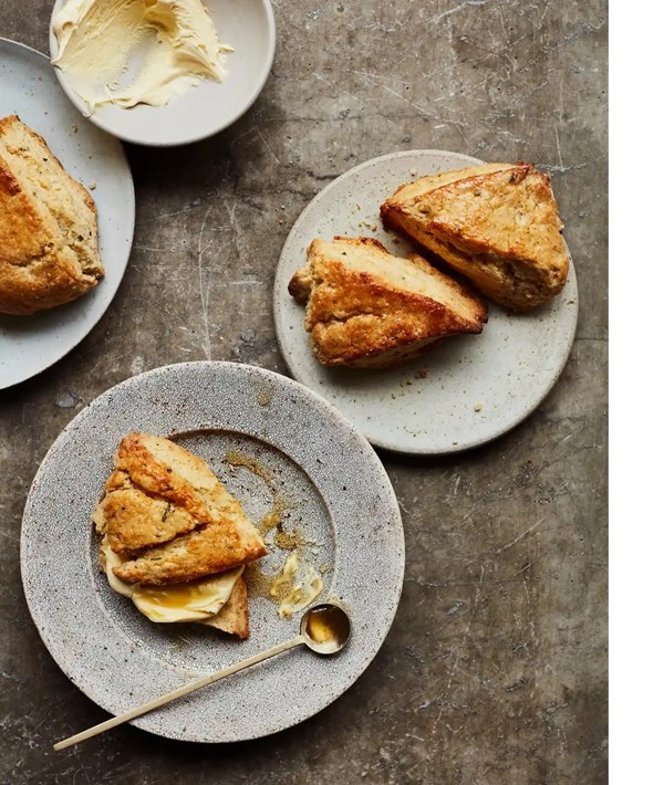 Rosemary and honey scones