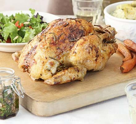Rosemary and lemon roast chicken