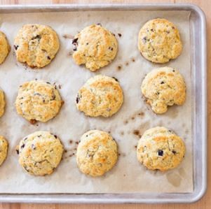 Rosemary and olive drop biscuits