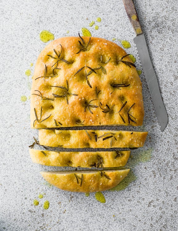 Rosemary and olive-oil focaccia