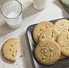 Rosemary and pine nut cookies