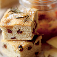 Rosemary and raisin focaccia