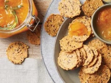 Rosemary-apricot preserves