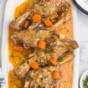 Rosemary braised lamb shanks