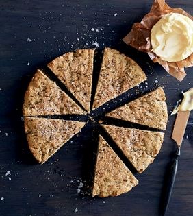 Rosemary-buckwheat scones