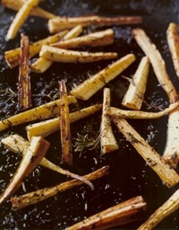 Rosemary caramelized parsnips