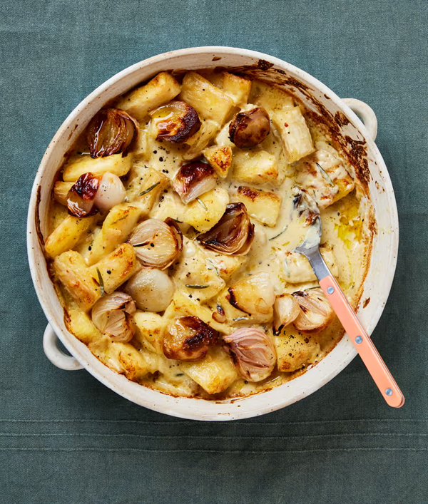 Rosemary cassava gratin