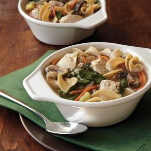 Rosemary chicken noodle soup