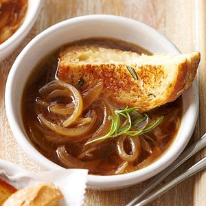 Rosemary French onion soup