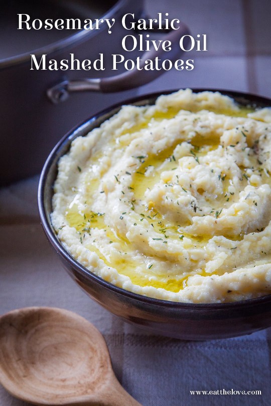 Rosemary garlic olive oil mashed potatoes