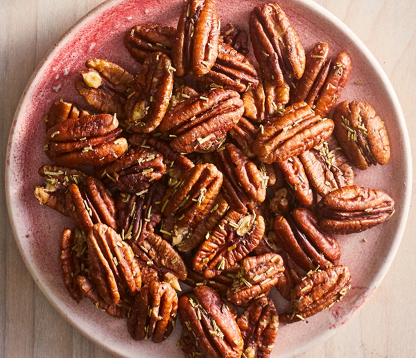 Rosemary-garlic pecans