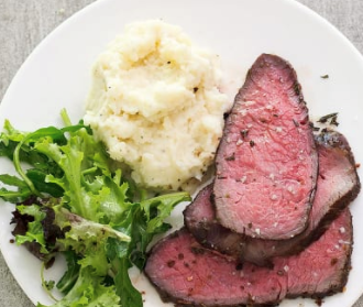 Rosemary-garlic top sirloin roast