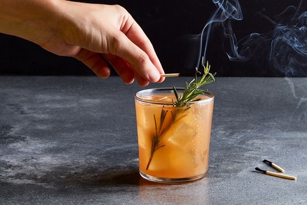 Rosemary-grapefruit margarita