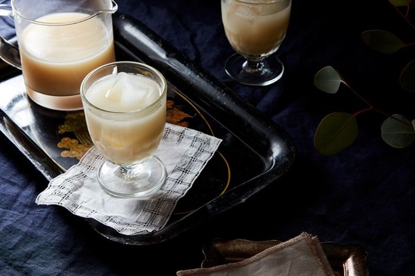 Rosemary grapefruit milk punch