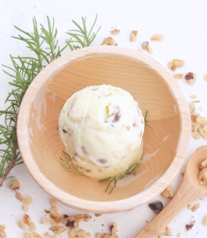 Rosemary honey walnut ice cream