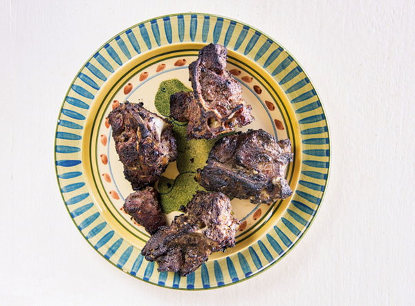 Rosemary-jerk lamb chops