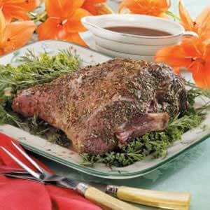 Rosemary leg of lamb