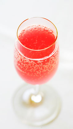 Rosemary lemon rhubarb spritzer