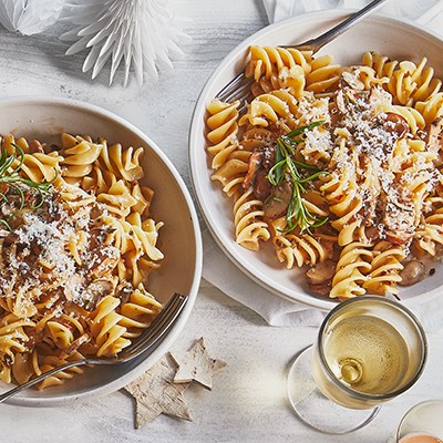 Rosemary mushroom pasta
