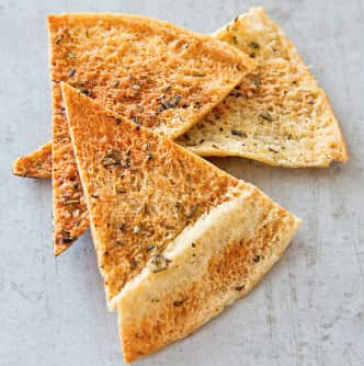 Rosemary-Parmesan pita chips