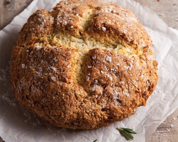 Rosemary Parmesan soda bread