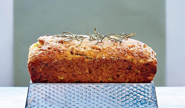 Rosemary, parsnip and Parmesan loaf cake