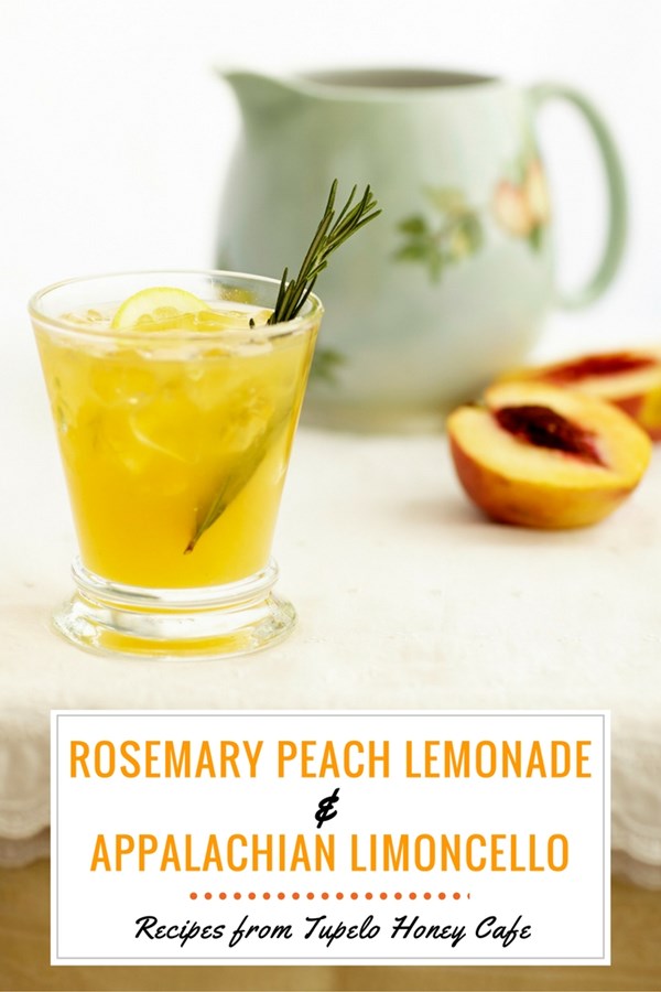 Rosemary peach lemonade