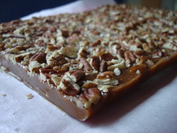 Rosemary pecan caramels