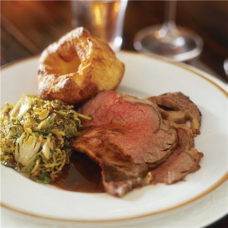 Rosemary rib roast with Yorkshire pudding