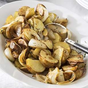 Rosemary roasted potatoes & sweet onions