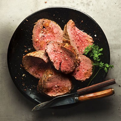 Rosemary-rubbed beef tenderloin 