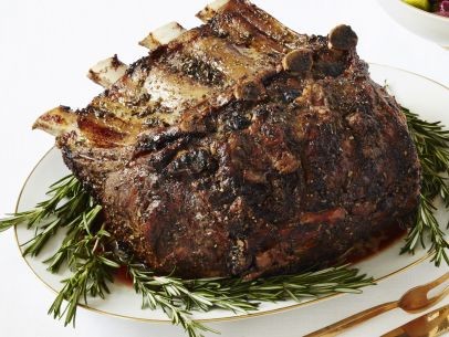 Rosemary-salted standing rib roast