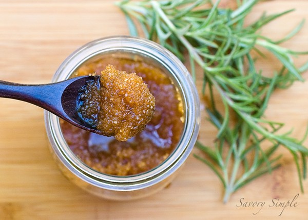 Rosemary sugar scrub