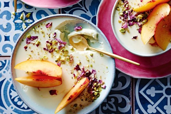 Rosewater & buttermilk panna cotta