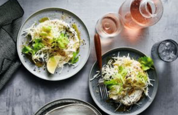 Ross Lusted's celeriac salad with tuna dressing
