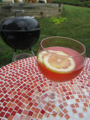 Rosy champagne