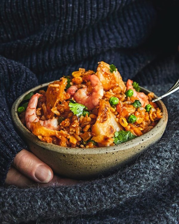 Roti fried rice 