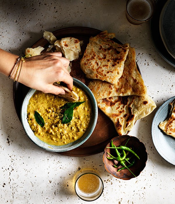 Roti with chana dhal