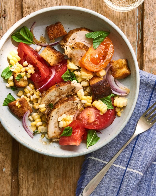 Rotisserie chicken panzanella