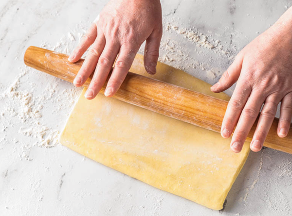 Rough puff pastry dough