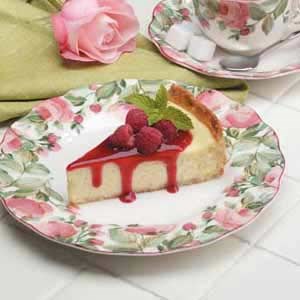 Royal raspberry cheesecake